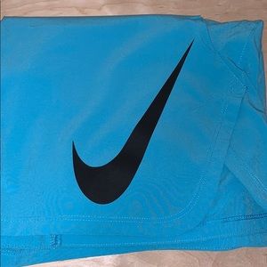 Aqua blue NIKE DRI-FIT woven 9’ shorts